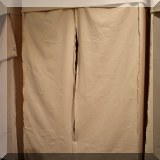 Z02. Set of three double width clothes storage closets - $25 each